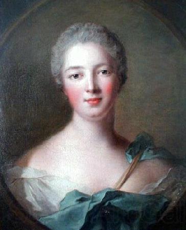 Jean Marc Nattier Portrait de Madame de Pompadour en Diane Norge oil painting art